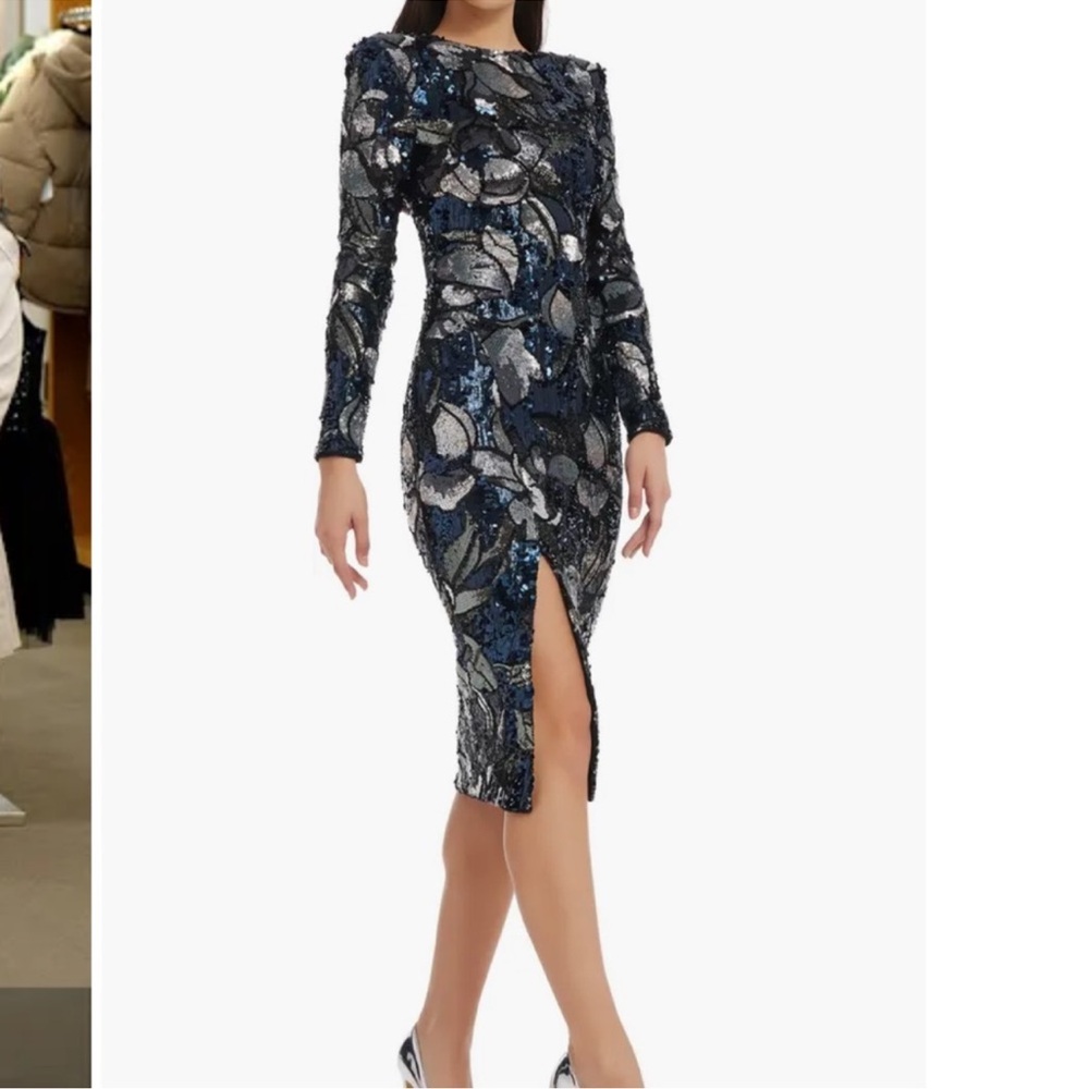 Natalie Elegant Sequin Evening Dress - Picture 2 of 10